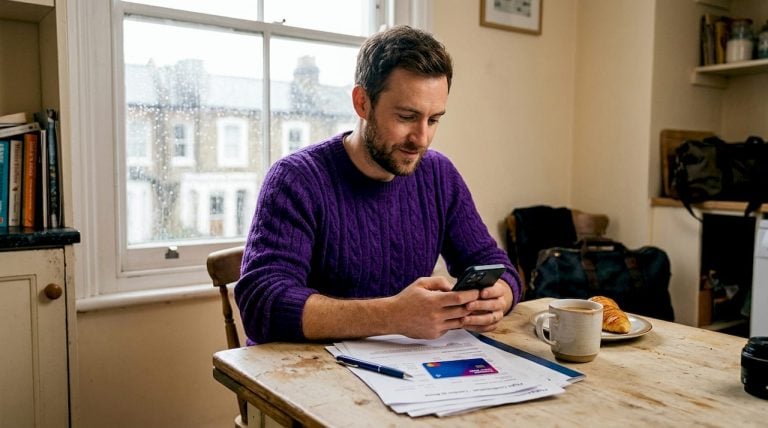 UK traveller planning trip with prepaid card