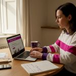 Traveller books currency online at kitchen table