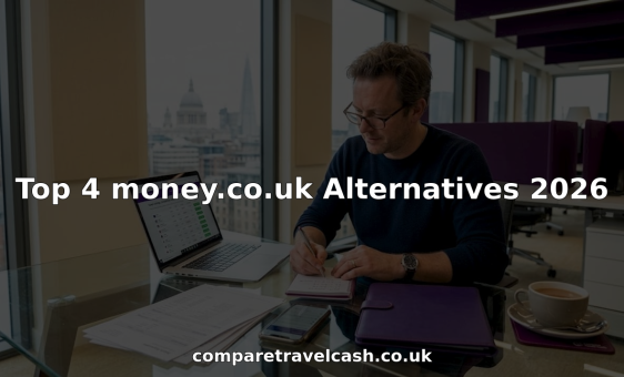 Man comparing financial platforms at home