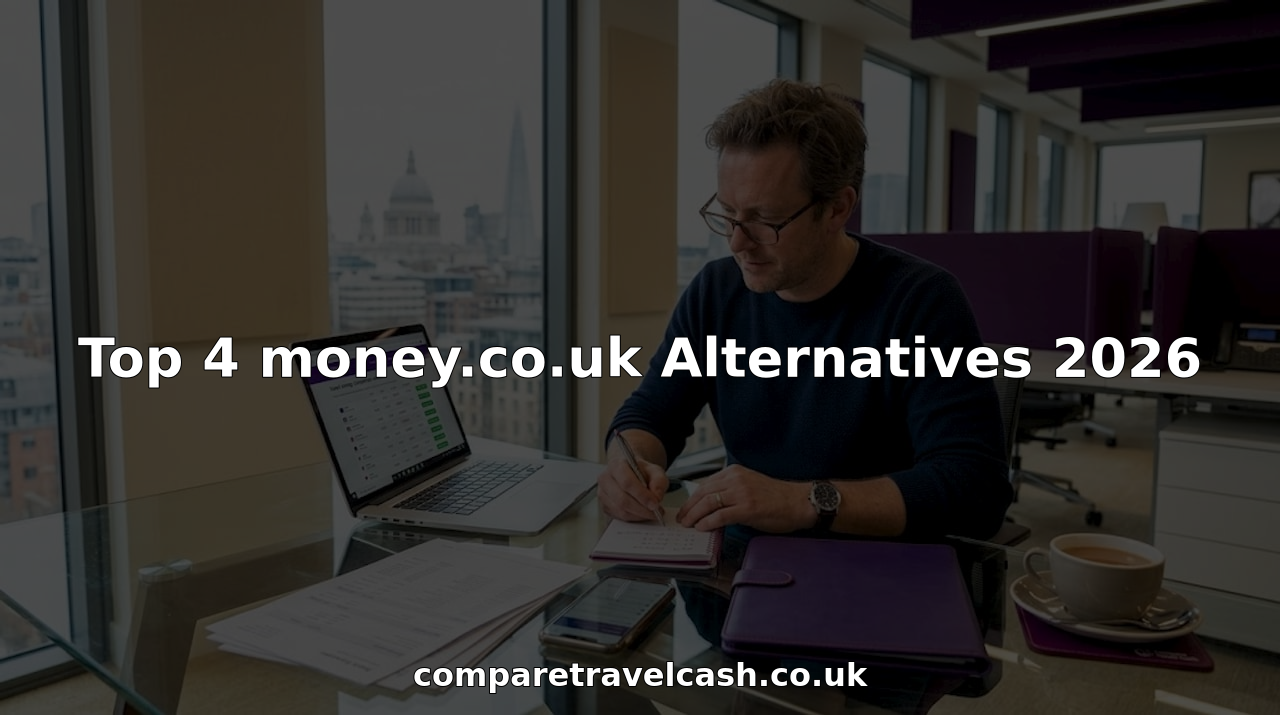 Man comparing financial platforms at home