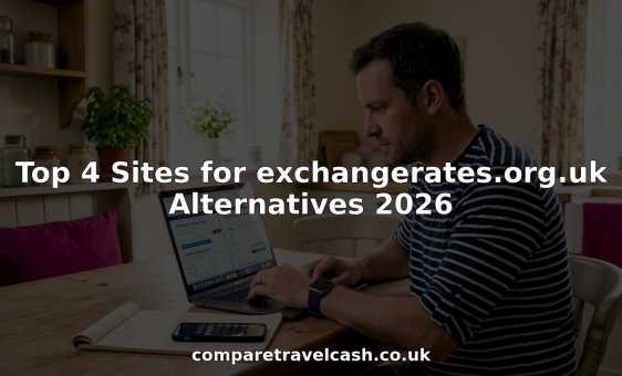 Man comparing exchange rates in home office