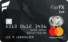 Fair FX prepaid US Dollar currency card