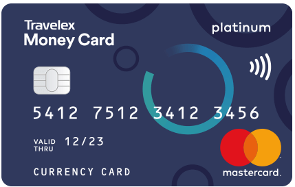 Travelex prepaid multi-currency currency card